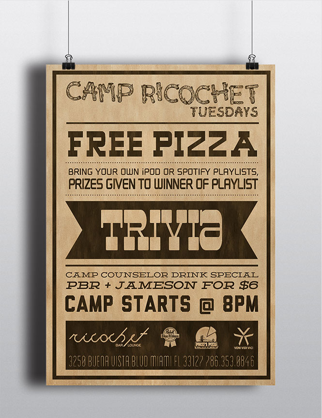 Camp Ricochet Flyer